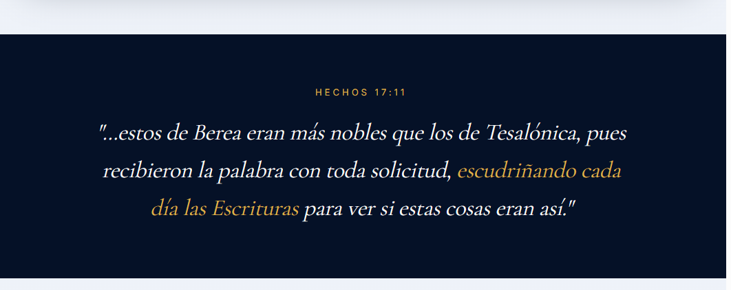 Hechos 17:11 — escudriñando cada día las Escrituras
